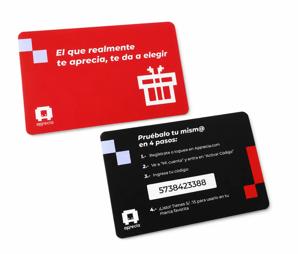 Tarjetas de fidelización personalizadas en PVC para clientes
